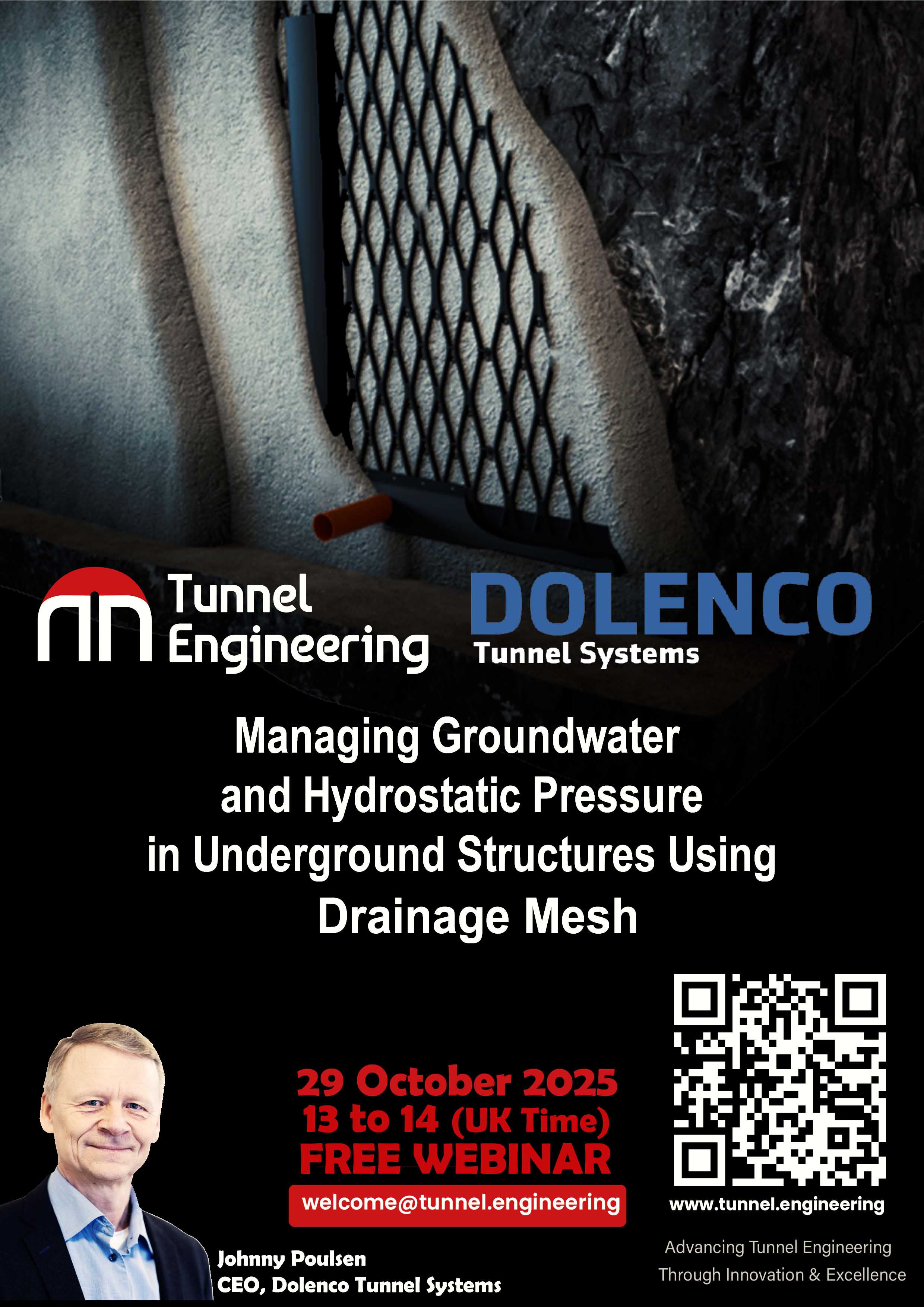 Managing Groundwater and Hydrostatic Pressure in Underground Structures Using Drainage Mesh Solution